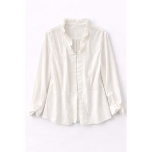Jones New York Signature White Button Front Blouse Women's 2X